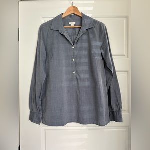 J. Crew Classic Lightweight Chambray Tunic Blouse! Perfect condition!